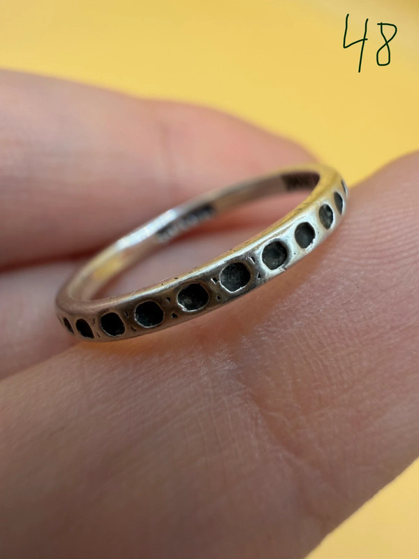 Sterling silver ring Uk size J