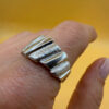 Massive Sterling silver ring Uk size Q~48