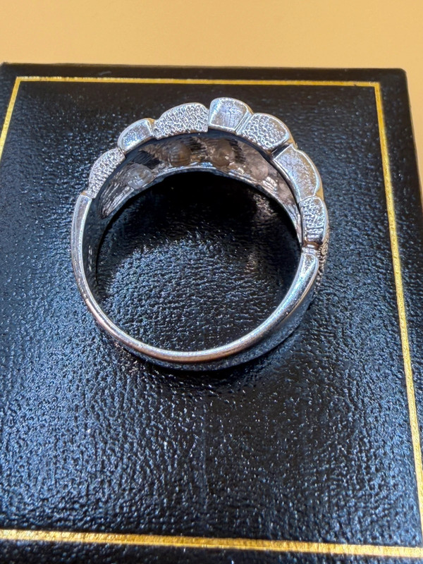 Massive Sterling silver ring Uk size Q~48