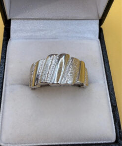 Massive Sterling silver ring Uk size Q