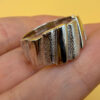 Massive Sterling silver ring Uk size Q~48