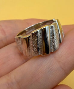 Massive Sterling silver ring Uk size Q