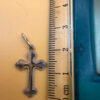 Vintage silver religious protective cross ~19