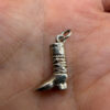 vintage sterling silver cowboy boot charm pendant ~46