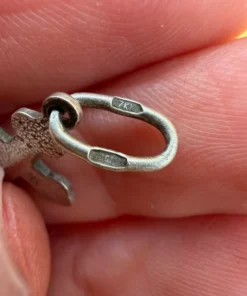 Silver Vintage Protective Cross Charm Pendant~46