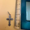 Silver Vintage Protective Cross Charm Pendant~46