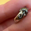 Pandora charm sterling silver, a sleeping cat ~46