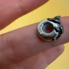 Pandora charm sterling silver, a sleeping cat ~46