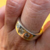 Chunky 925 Sterling Silver Statement Ring Size P ~46
