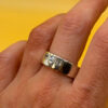 Chunky 925 Sterling Silver Statement Ring Size P ~46