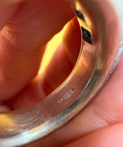 Chunky 925 Sterling Silver Statement Ring Size P