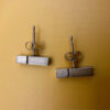 Fashion sterling silver stud earrings ~ 32