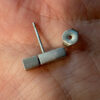 Fashion sterling silver stud earrings ~ 32