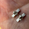 Fashion sterling silver stud earrings ~ 32