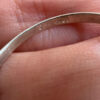 Vintage Sterling Silver Sapphire Ring Hallmarked, UK Size S½ – Three Rows of Sapphires – Tested~32
