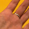 Vintage silver ring with onyx, size N ~32
