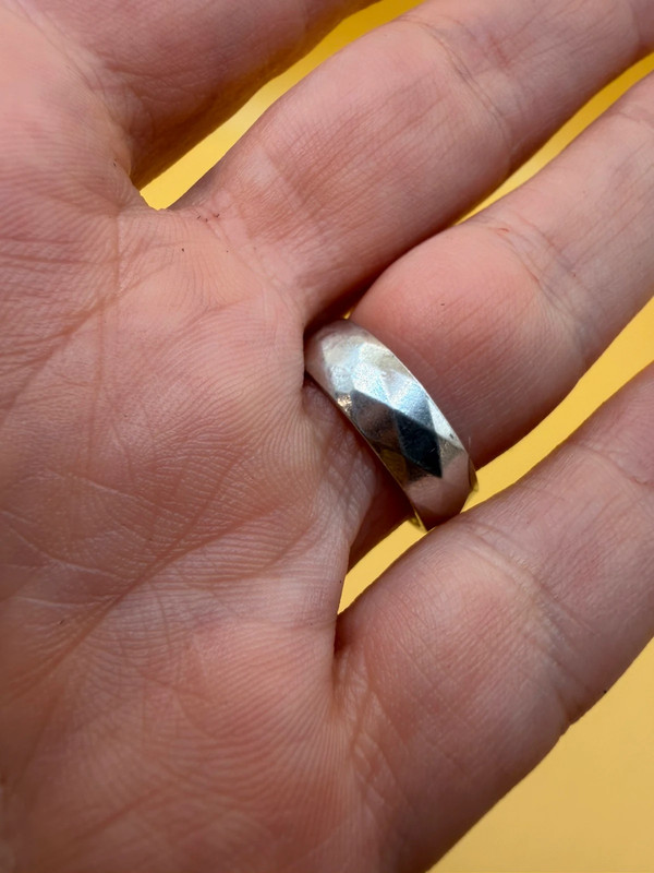 Vintage 925 sterling silver ring, UK size L,Timeless and elegant ~32