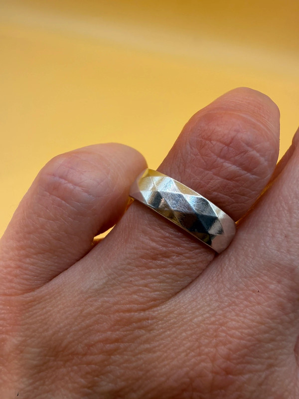 Vintage 925 sterling silver ring, UK size L,Timeless and elegant ~32