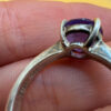 Silver 925 ring with natural amethyst, size N~15