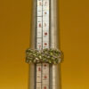 An incredibly beautiful 925 sterling silver ring with a peridot gemstone, UK size O~7