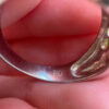 An incredibly beautiful 925 sterling silver ring with a peridot gemstone, UK size O~7