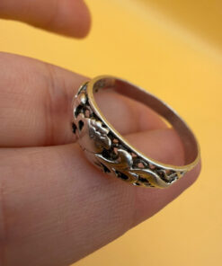 Uk size S1/2 Soviet sterling silver ring