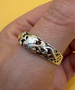 Uk size S1/2 Soviet sterling silver ring