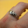 Uk size S1/2 Soviet sterling silver ring