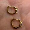 Sterling silver earrings golden plate ~120