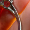 silver ring with a purple tourmaline, size N ~120