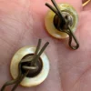 Antique Edwardian Mother of Pearl Shirt Buttons Dress Studs Set of 6 Cased c.1900