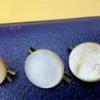 Antique Edwardian Mother of Pearl Shirt Buttons Dress Studs Set of 6 Cased c.1900