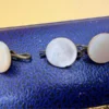 Antique Edwardian Mother of Pearl Shirt Buttons Dress Studs Set of 6 Cased c.1900