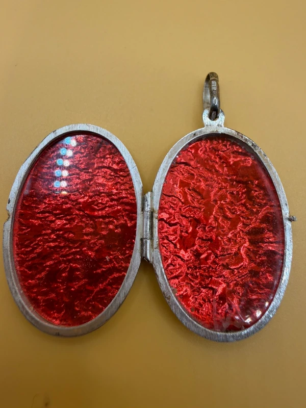 Vintage Extra Large Sterling Silver Locket ~9