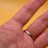 Sterling silver 925 ring with a clear stone, size M