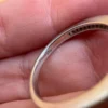 Sterling silver 925 ring with a clear stone, size M