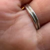 Vintage sterling silver 925 ring, floral petals design, size O.