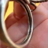 Vintage sterling silver 925 ring, floral petals design, size O.