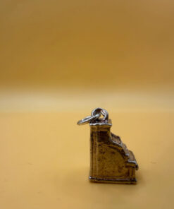 Sterling Silver Cash Register Charm Pendant Vintage c1970~5