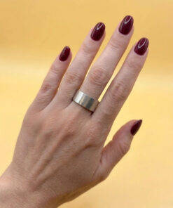 Vintage sterling silver massive ring Uk size M