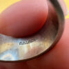 Vintage sterling silver massive ring Uk size M