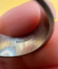 Vintage sterling silver massive ring Uk size M