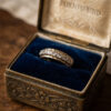 Vintage Silver Gold-Plated Ring with Natural Rock Crystal – Size N~15