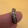 Vintage Silver Gold-Plated Ring with Natural Rock Crystal – Size N~15