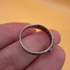 Vintage Silver Gold-Plated Ring with Natural Rock Crystal – Size N~15