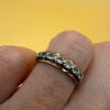 Vintage Silver Gold-Plated Ring with Natural Rock Crystal – Size N~15