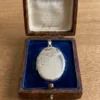Large Vintage Silver Locket Pendant, 4.5 cm~15