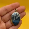 Large Vintage Silver Locket Pendant, 4.5 cm~15