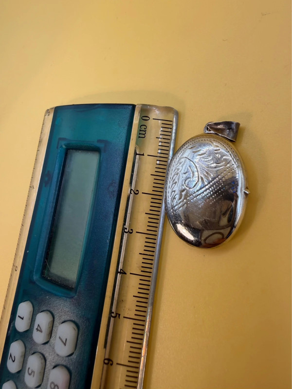 Vintage Sterling Silver 925 Locket Pendant – 3 cm~44