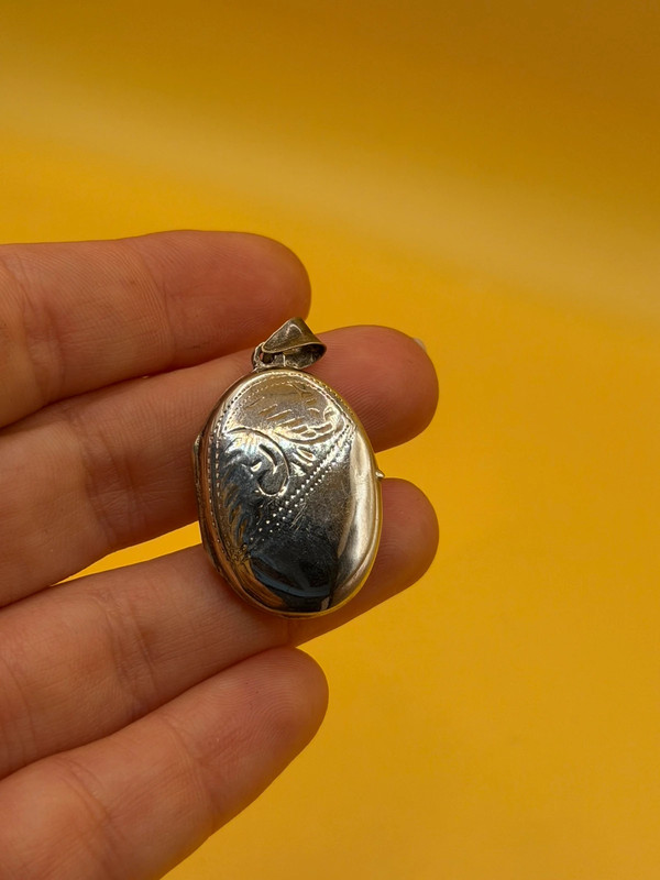 Vintage Sterling Silver 925 Locket Pendant – 3 cm~44